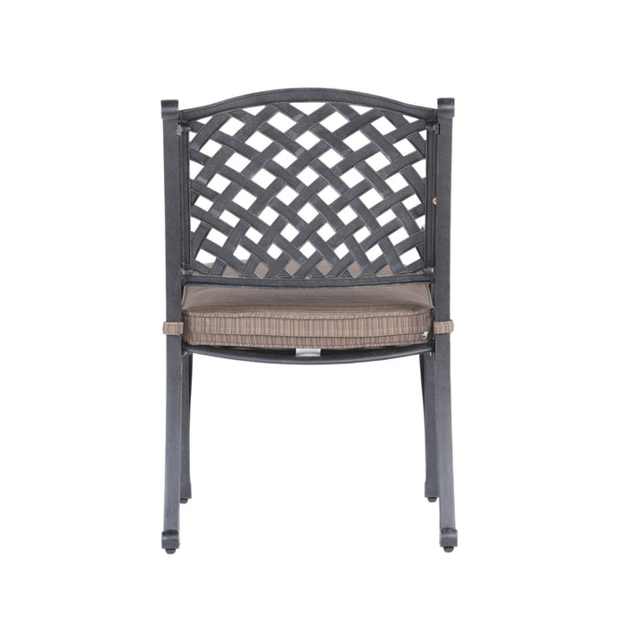 SpartaModern Dining Arm Chair, Dupione Brown