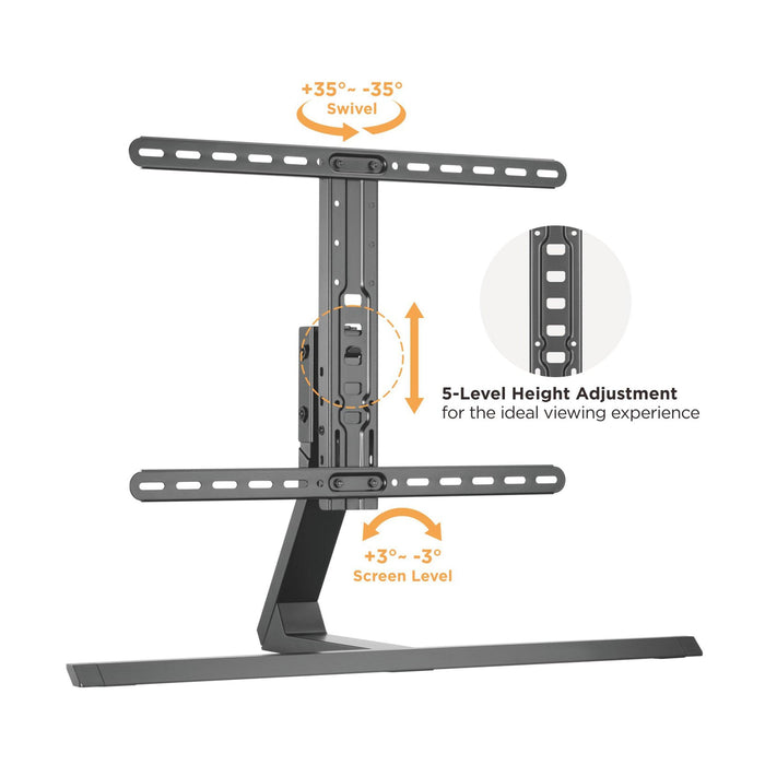 Atlantic Contemporary TV Stand, Tilt and Swivel, 37-75