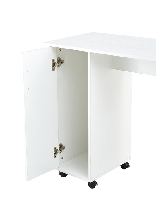 Home Office Computer Desk Table with Drawers White 41.73‘’L 17.72''W 31.5''H