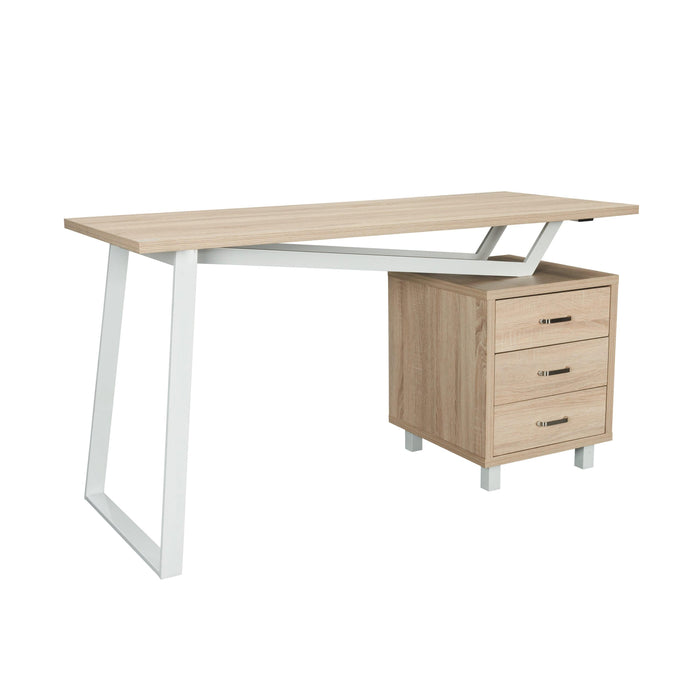 Techni MobiliModern Design Computer Desk withStorage, Sand