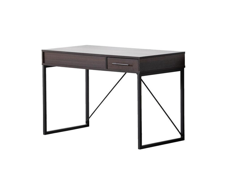 Juno Dark Brown Wood Lift Top Desk with HiddenStorage and Drawer