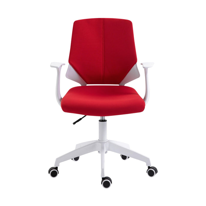 Techni Mobili Height Adjustable Mid Back Office Chair, Red