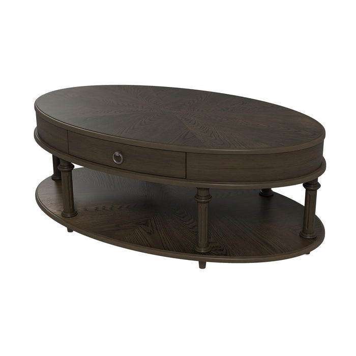 Pandion Coffee Table withStorage-WALNUT