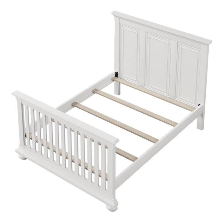 Full Size Conversion Kit Bed Rails for Convertible Crib, White