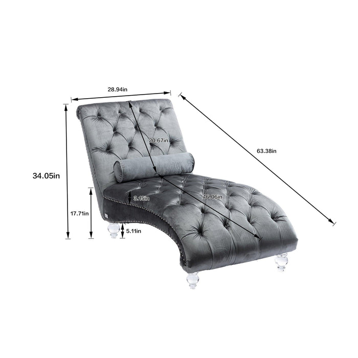 Leisure concubine sofa  with  acrylic  feet