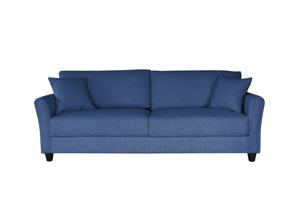 2042 Blue three-seat sofa, linen