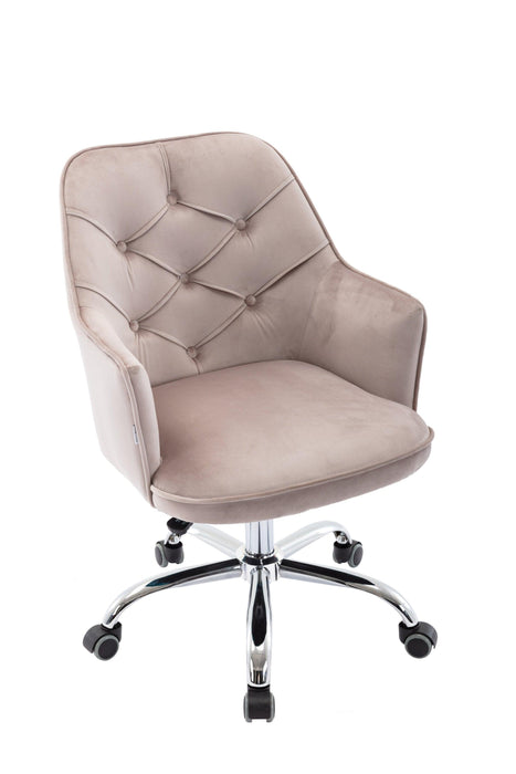 Velvet Swivel Shell Chair for Living Room,Modern Leisure Arm Chair ,Office chair  Grey