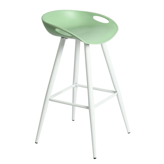 Bak Bar & Counter Stool (Set of 2) - MINT & WHITE