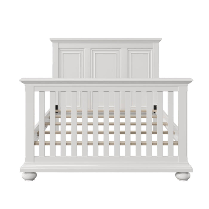 Full Size Conversion Kit Bed Rails for Convertible Crib, White