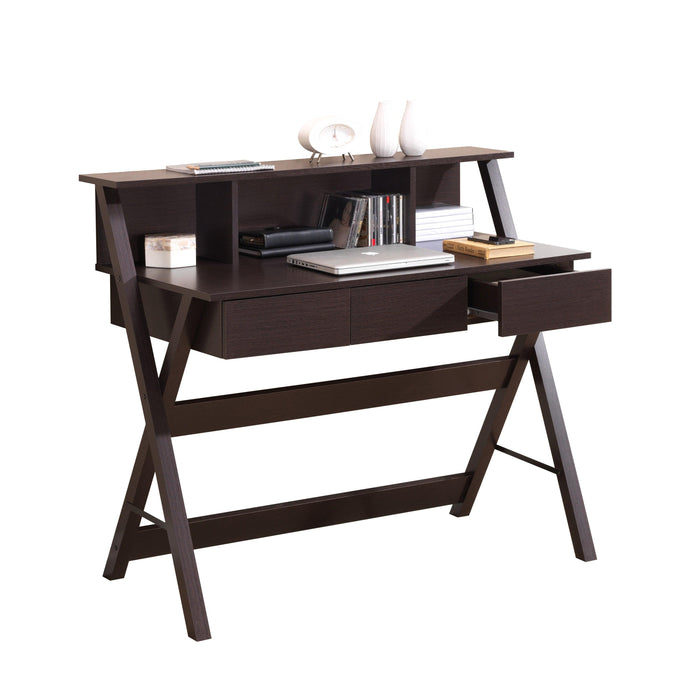 Techni Mobili Writing Desk withStorage, Wenge