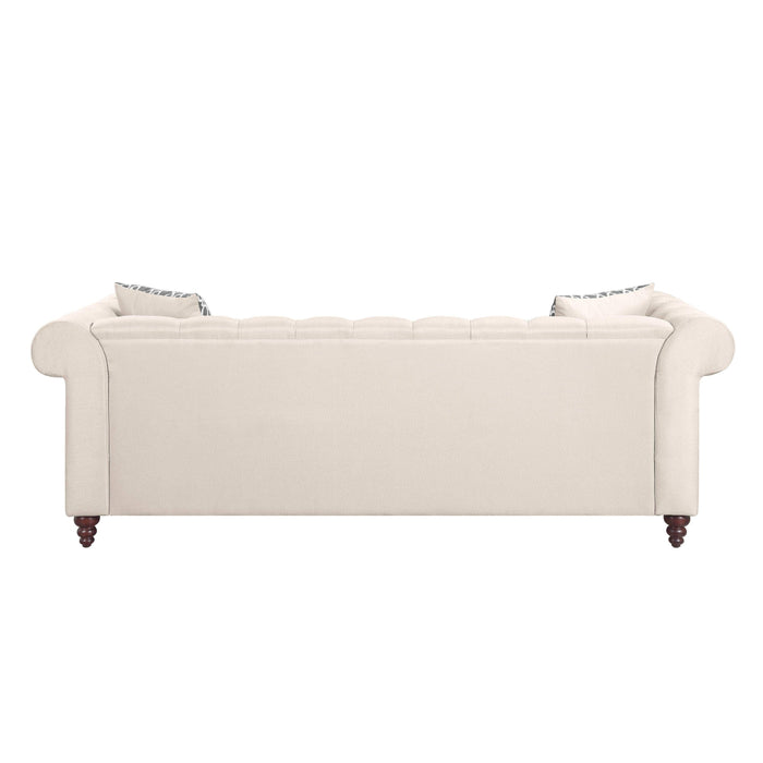 ACME Waldina Reversible Sectional Sofa  in Beige Fabric LV00643