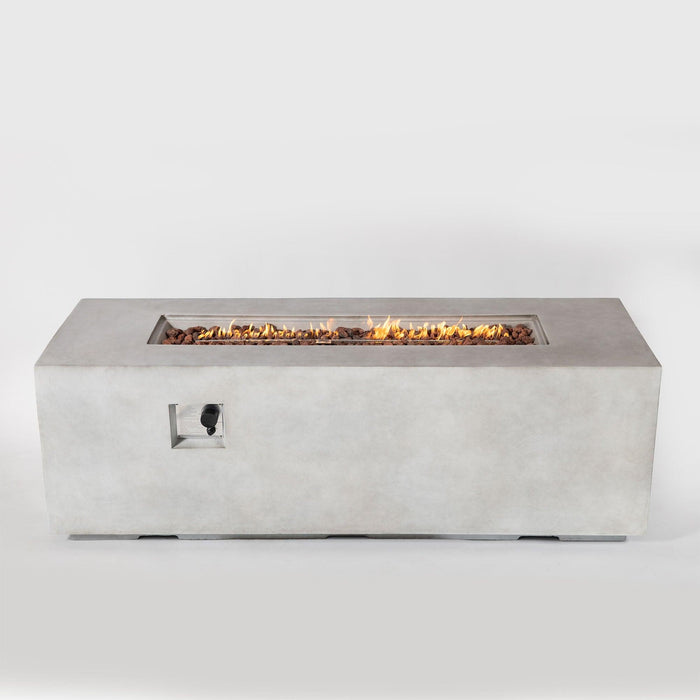 70inch Concrete Large Fire Pit Table