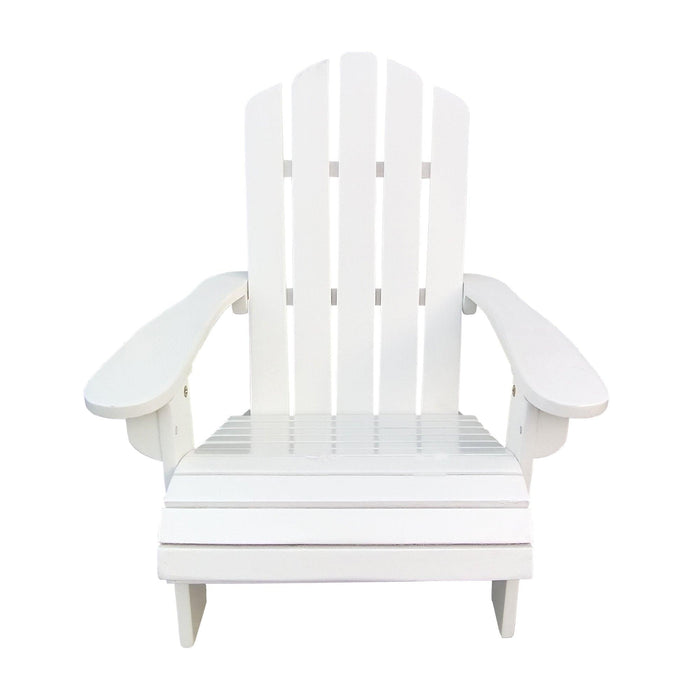 Outdoor or indoor Wood children Adirondack chair,white