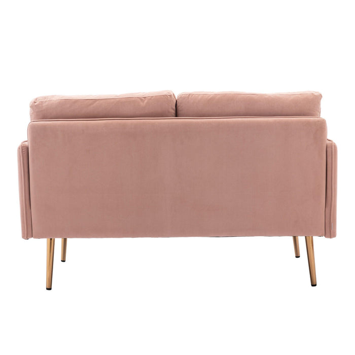 Velvet  Sofa , Accent sofa .loveseat sofa with Stainless feet