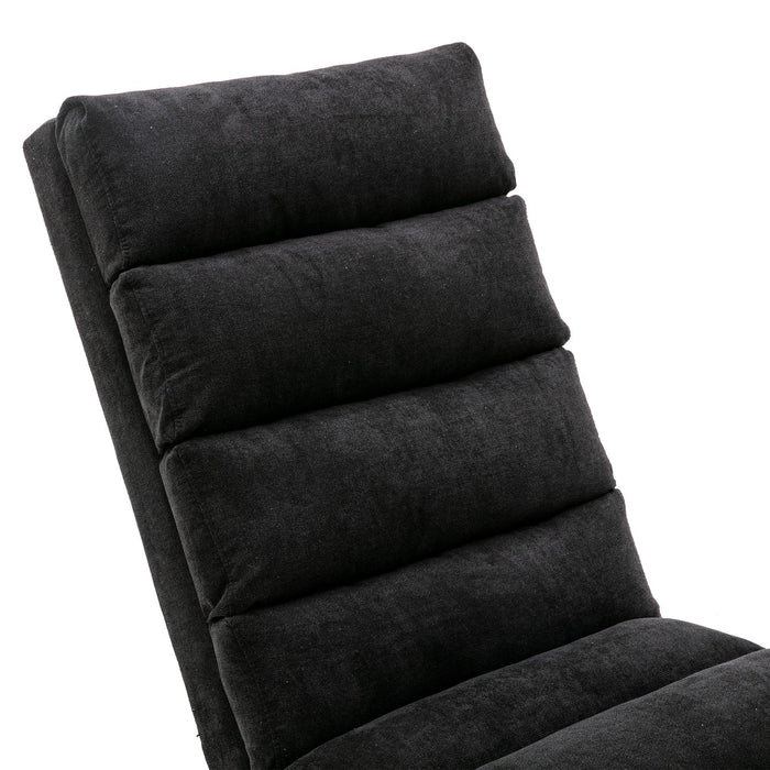 Linen Chaise Lounge Indoor Chair,Modern Long Lounger for Office or Living Room