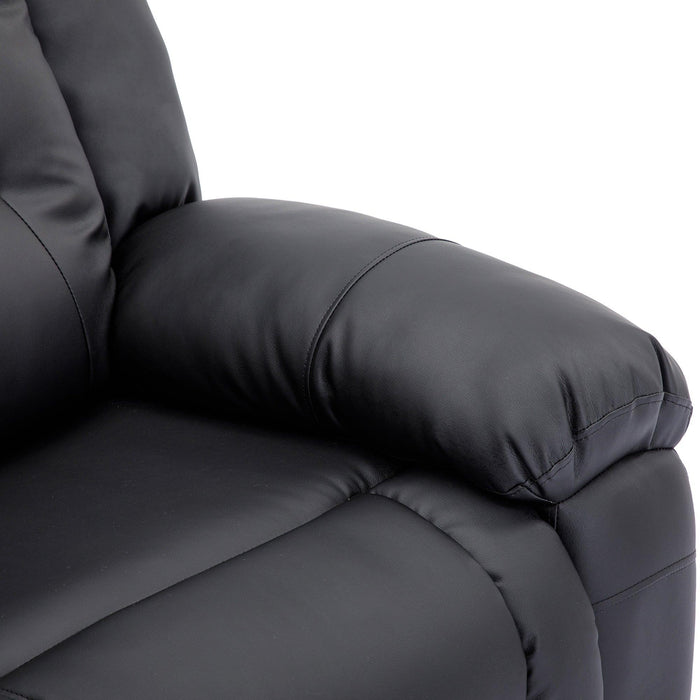 Home Theater Seating Manual Recliner, PU Leather Reclining Loveseat for Living Room