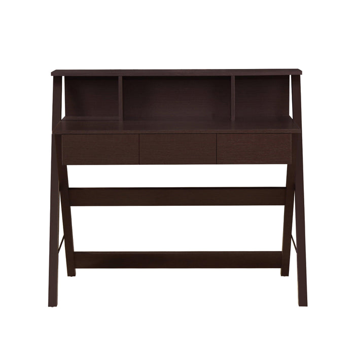 Techni Mobili Writing Desk withStorage, Wenge