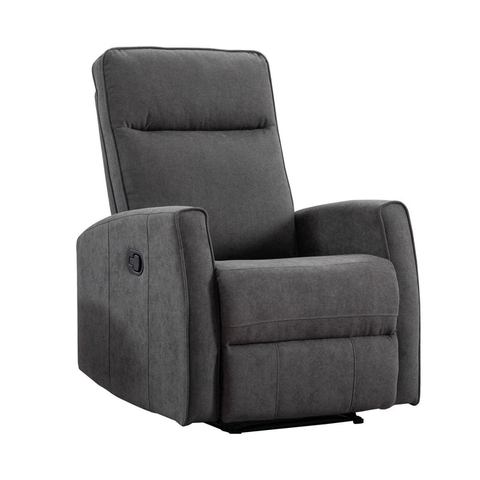 Minimalism Style Manual Recliner, Classic Single Chair, Small Sofa for Living Room&Bed Room, Dark Grey