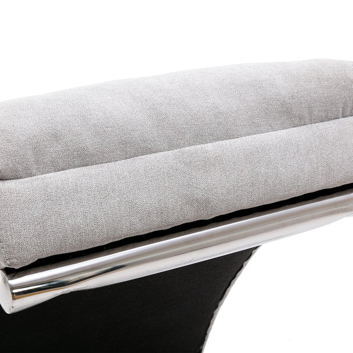 Linen Chaise Lounge Indoor Chair,Modern Long Lounger for Office or Living Room