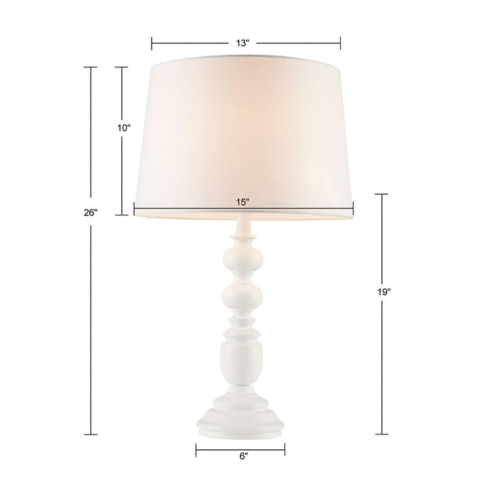 Astoria Resin Buffet Table Lamp