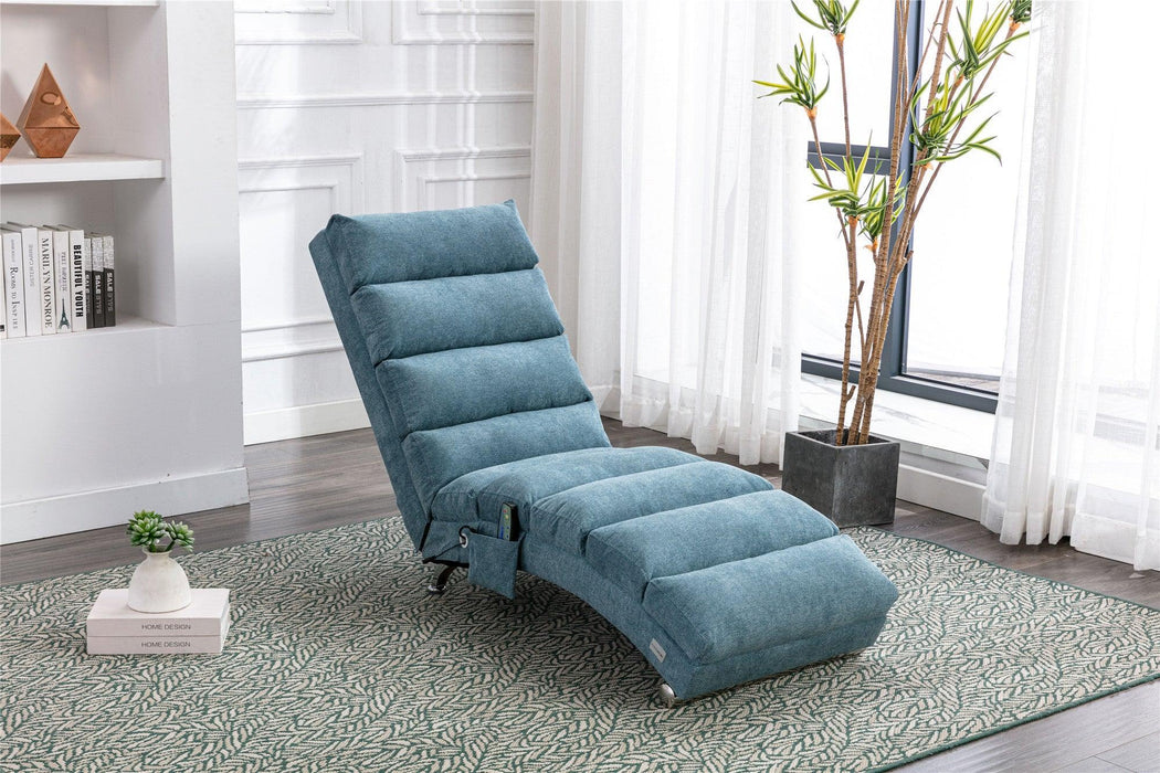 Linen Chaise Lounge Indoor Chair,Modern Long Lounger for Office or Living Room