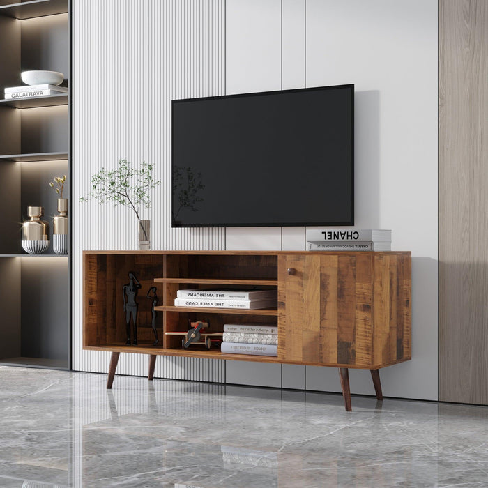 TV Stand Use in Living Room Furniture with 1Storage and 2 shelves Cabinet, high quality particle board,fir wood