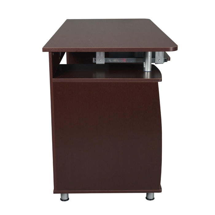 Techni Mobili Complete Workstation Computer Desk withStorage, Chocolate