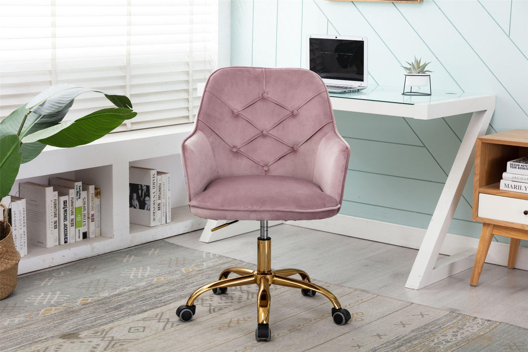 Velvet Swivel Shell Chair for Living Room ,Office chair ,Modern Leisure Arm Chair  brush color