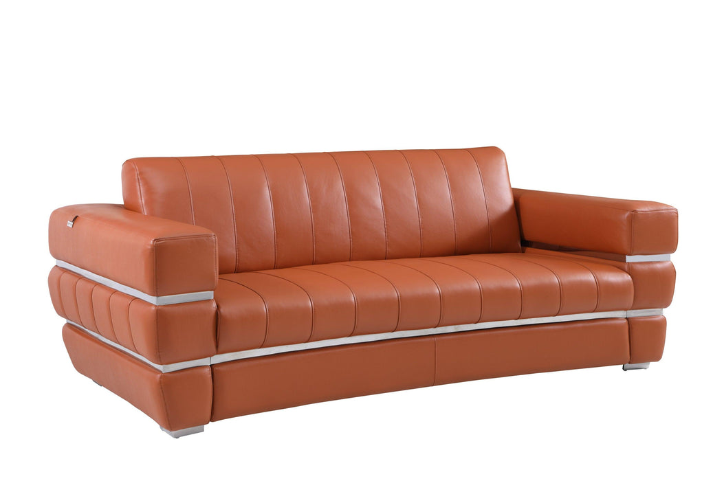 Global United Top Grain Italian Leather  Sofa