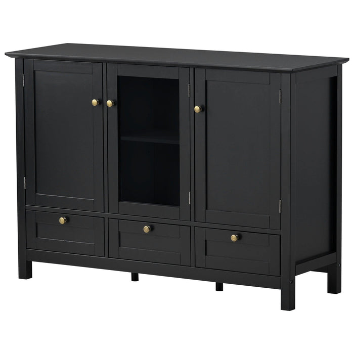 44.9'' Accent CabinetModern Console Table Sideboard for Living Room Dining Room With 2 Doors, 3 Drawers