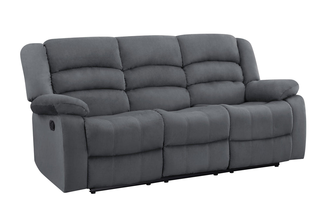 Global United Transitional Microfiber Fabric Upholstered Sofa