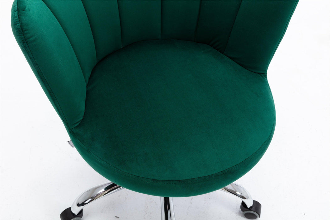 Swivel Shell Chair for Living Room/Bed Room,Modern Leisure office Chair  Green