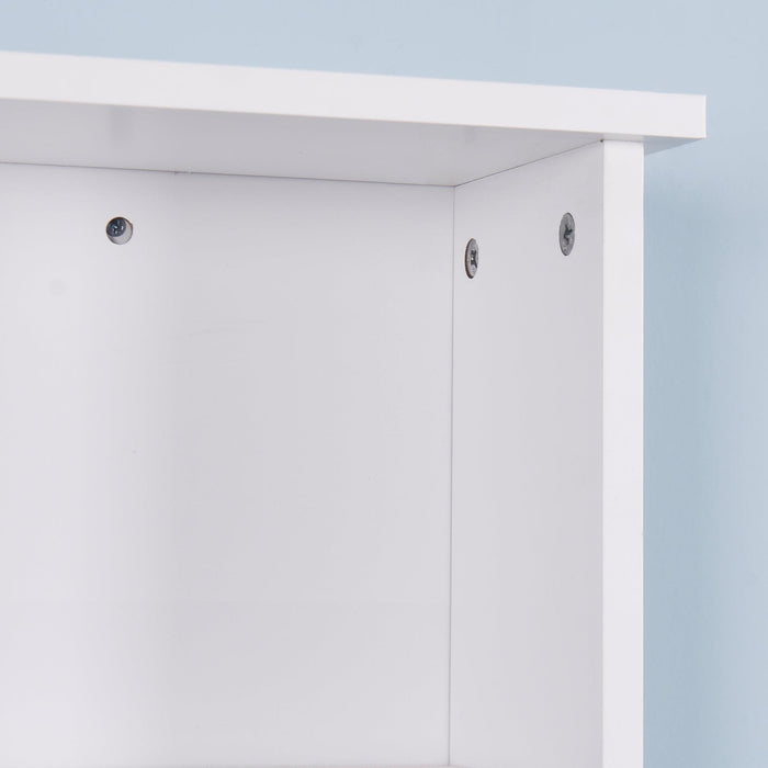 Wall Mount Medicine Cabinet with a Door, Wooden BathroomStorage Cabinet with Adjustable Shelf