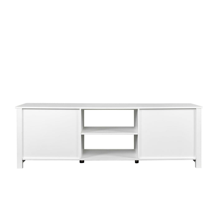 Living room TV stand furniture with 6Storage compartments and 1 shelf cabinet, high-quality particle board