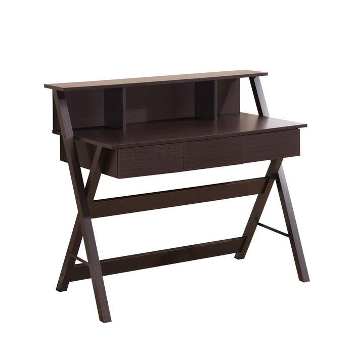 Techni Mobili Writing Desk withStorage, Wenge