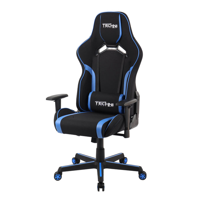 Techni Sport TSF-71 Fabric Office-PC Gaming Chair, Blue