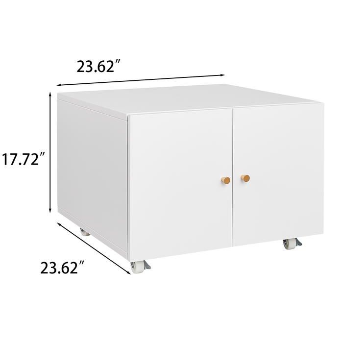 Office furniture Copier Cabinet white 2 door steel copier stand mobile pedestal file Printer Stand