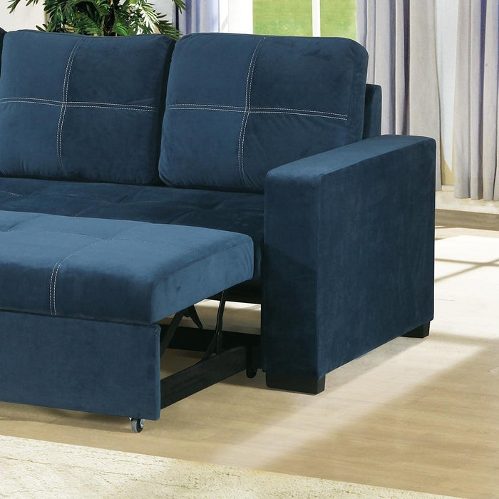 Navy Couch - Convertible Sofa F6531