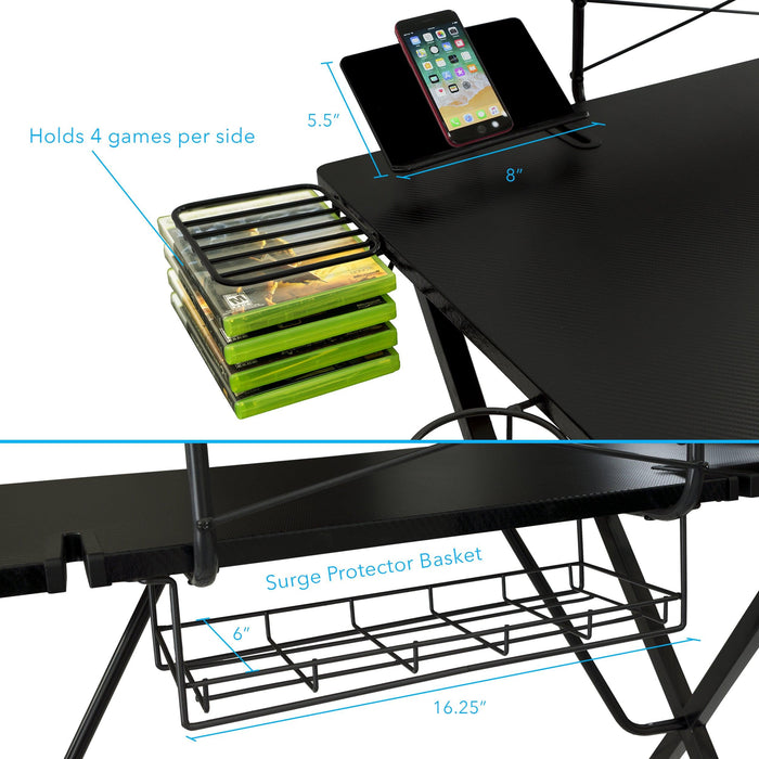 Atlantic Gaming Desk Pro - Black