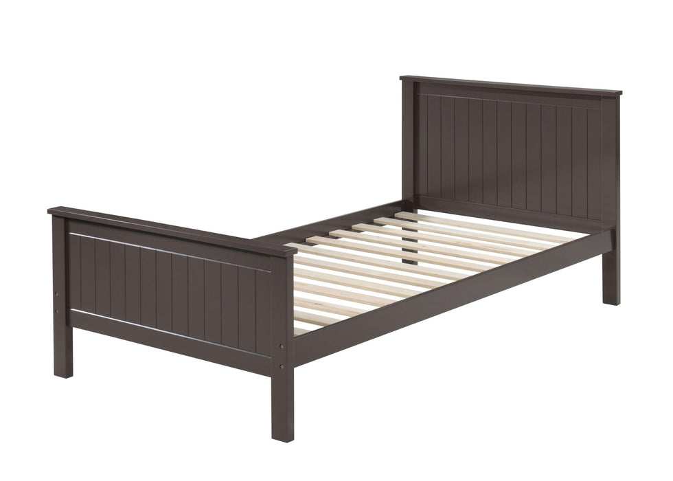 ACME Bungalow Twin Bed, Chocolate Finish BD00494