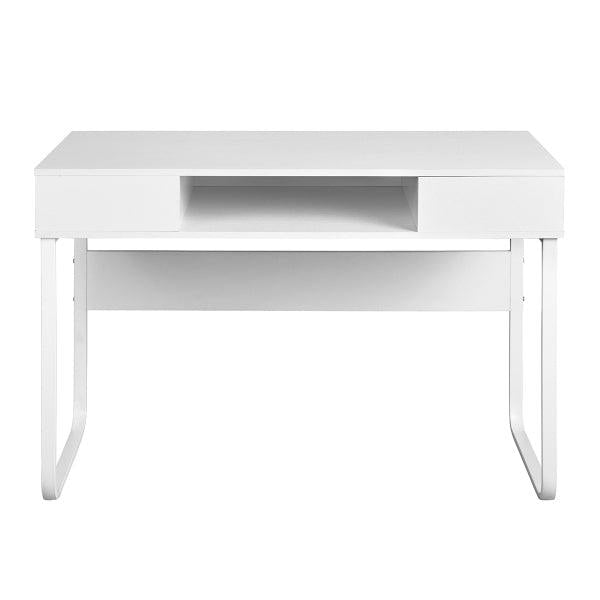 43.3" Rectangular Computer Desk / Writing Desk with OpenStorage, White