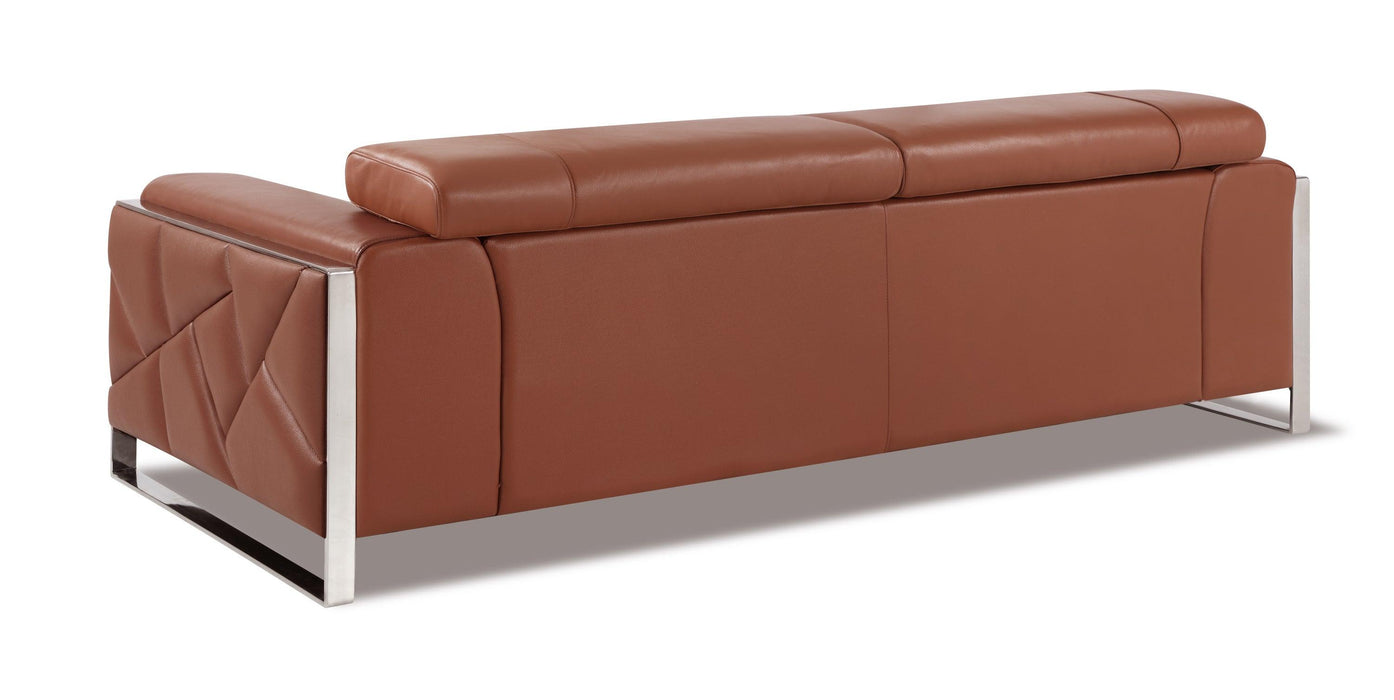 Global United Top Grain Italian Leather  Sofa