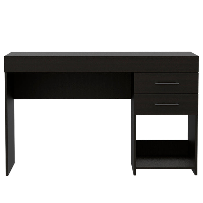 Berkeley 1-Shelf 2-Drawer Computer Desk Black Wengue