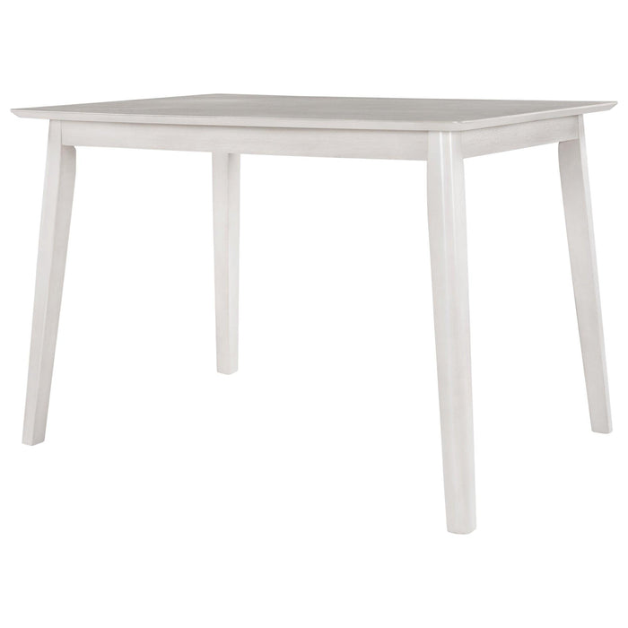 Farmhouse Rustic WoodKitchen Dining Table,Light Grey+White