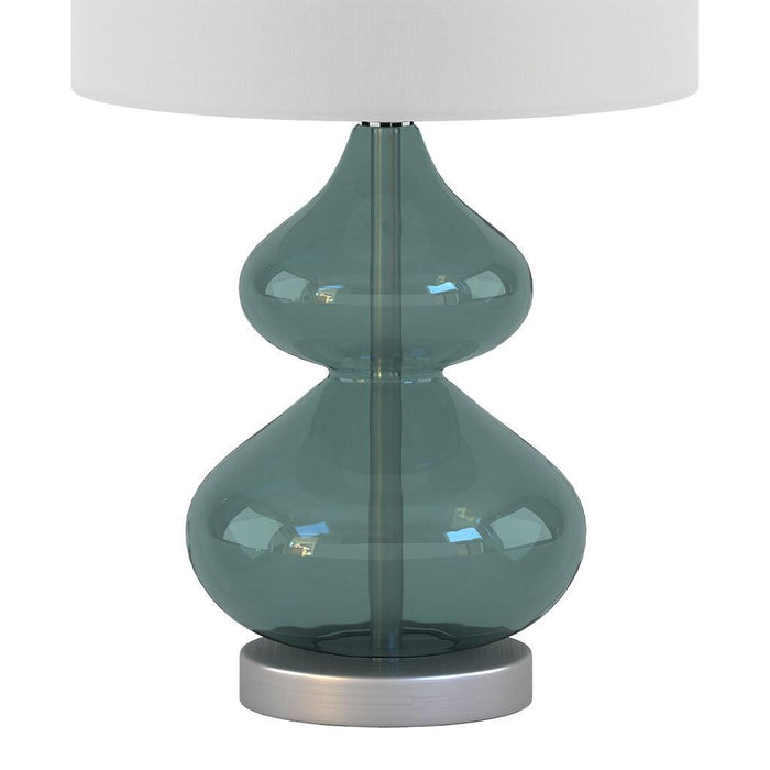 Ellipse Curved Glass Table Lamp, Set of 2