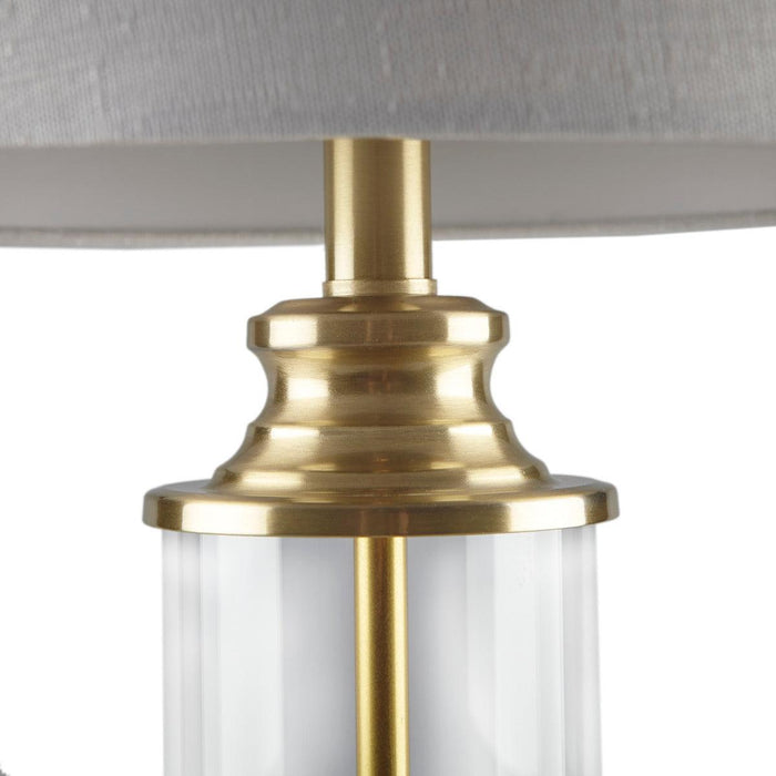 Clarity Glass Cylinder Table Lamp Set of 2