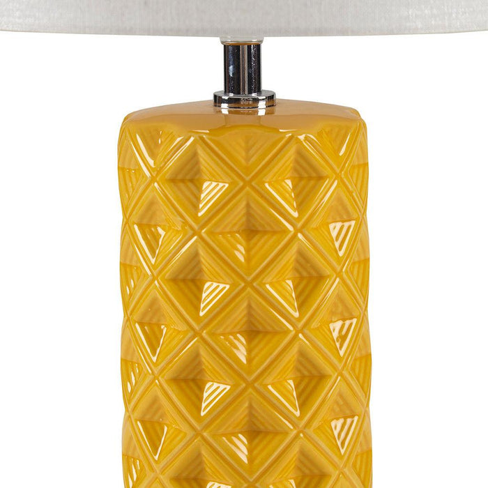 Macey Geometric Ceramic Table Lamp