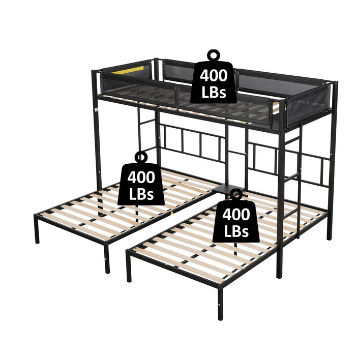 Triple twin bunk bed