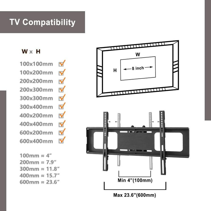 Black Multi-Function Angle And Height Adjustable Tempered Glass  TV Stand