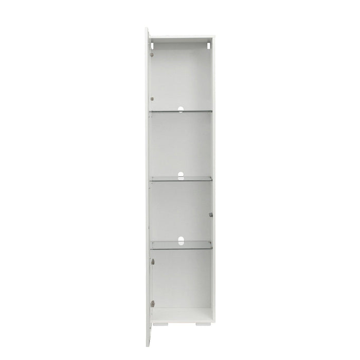 Side cabinet with aluminum strip lamp,